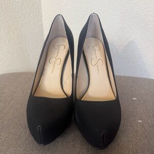 Jessica Simpson Black Stiletto Heels